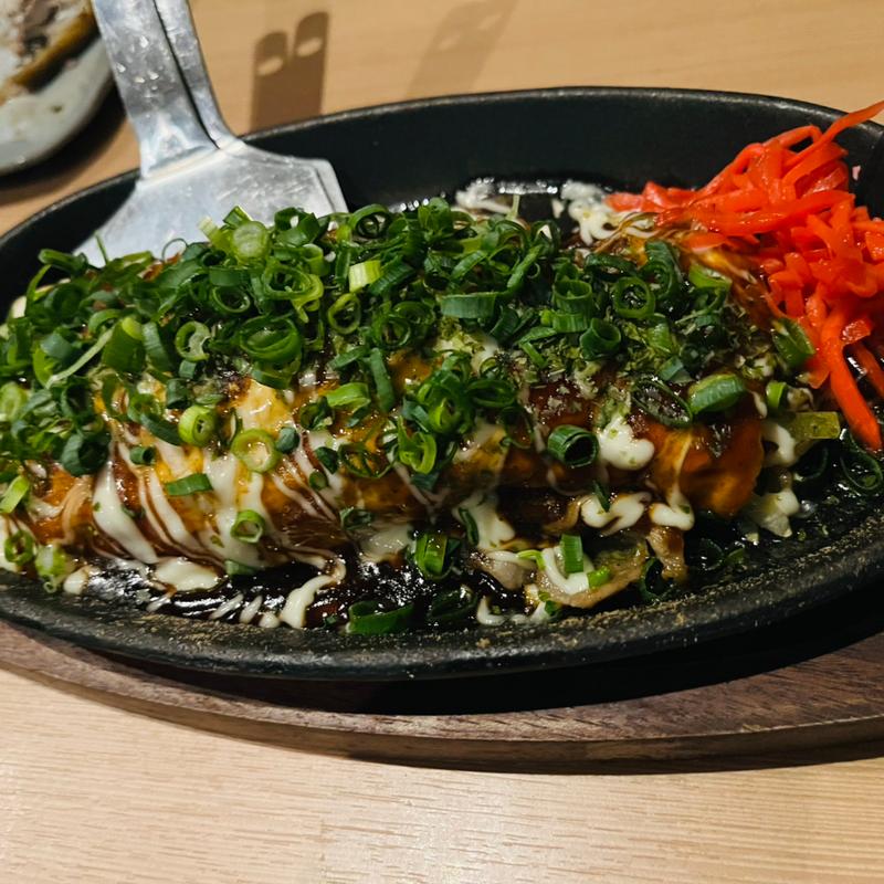 ねぎとんぺい焼き(酒と鉄板 ぴかいち 博多店)