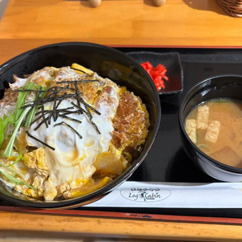 カツ丼ランチ大盛り(まんが喫茶　ログキャビン 岡崎若松店 )