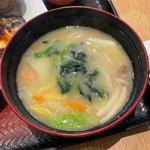 さばの炭火焼き定食、たっぷり野菜の麦みそ汁(大戸屋ごはん処 川崎銀柳街店)