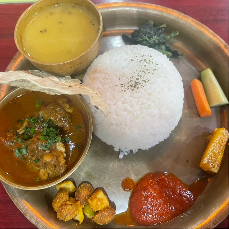 チキンカレーご飯セット(オーム レストラン)