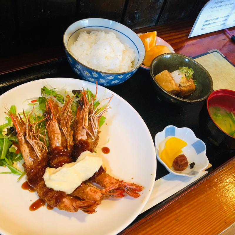 海老フライ定食(はなぐるま 平川店 )