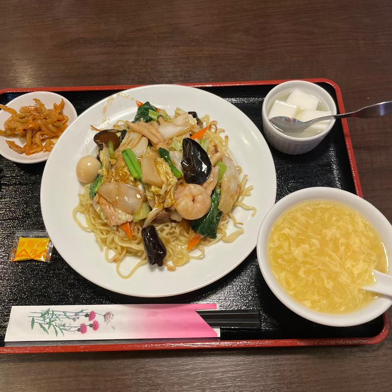 五目やきそばセット(向陽飯店 磯子店)