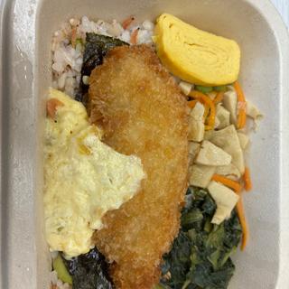 あえて、白身魚タルタル、枝豆と干しえびのまぜご飯(株式会社アサヒウェルネスフーズ)