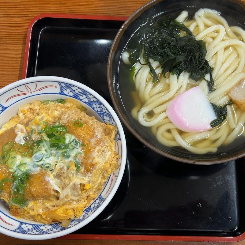 カツ丼セット うどん大盛り(どんどん 東岐波店)