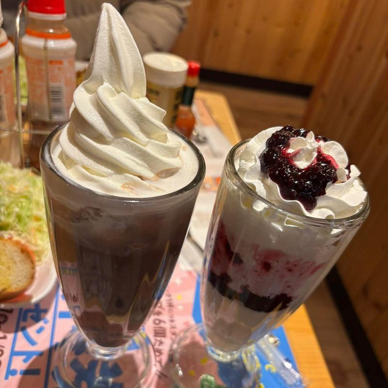 アイスココア フラッペブルーベリーヨーグルト(コメダ珈琲店 調布仙川店 )