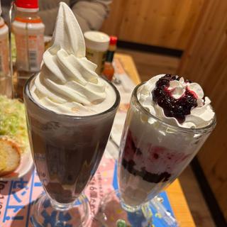 アイスココア フラッペブルーベリーヨーグルト(コメダ珈琲店 調布仙川店 )