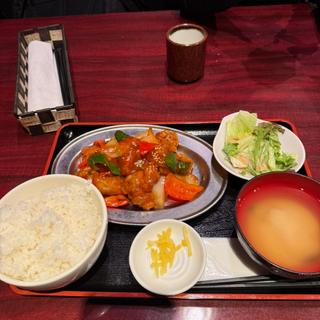 酢鶏定食(肉バル アモーレ 新宿店)
