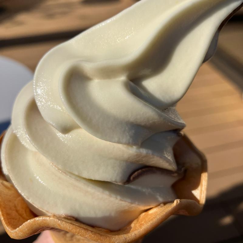 芋ようかんソフトクリーム(舟和 浦和工場)