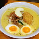 青森津軽味噌牛乳カレーらーめん＋煮卵