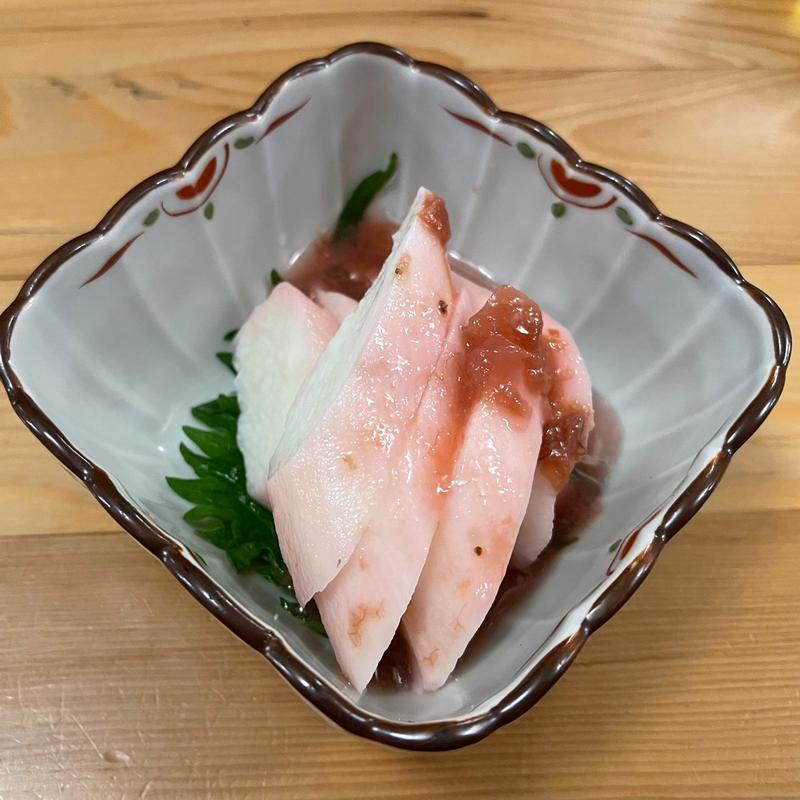 長芋と梅肉の漬け(酒と魚 千住８４５)