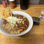 ゲソ天そば　半天ぷら　おにぎり(戸隠 （トガクシ）)