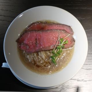 煮干蕎麦北海道短角牛サーロイン乗せ