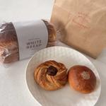 White bread、マロンデニッシュ、あんぱん