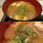 朝特・豚汁変更