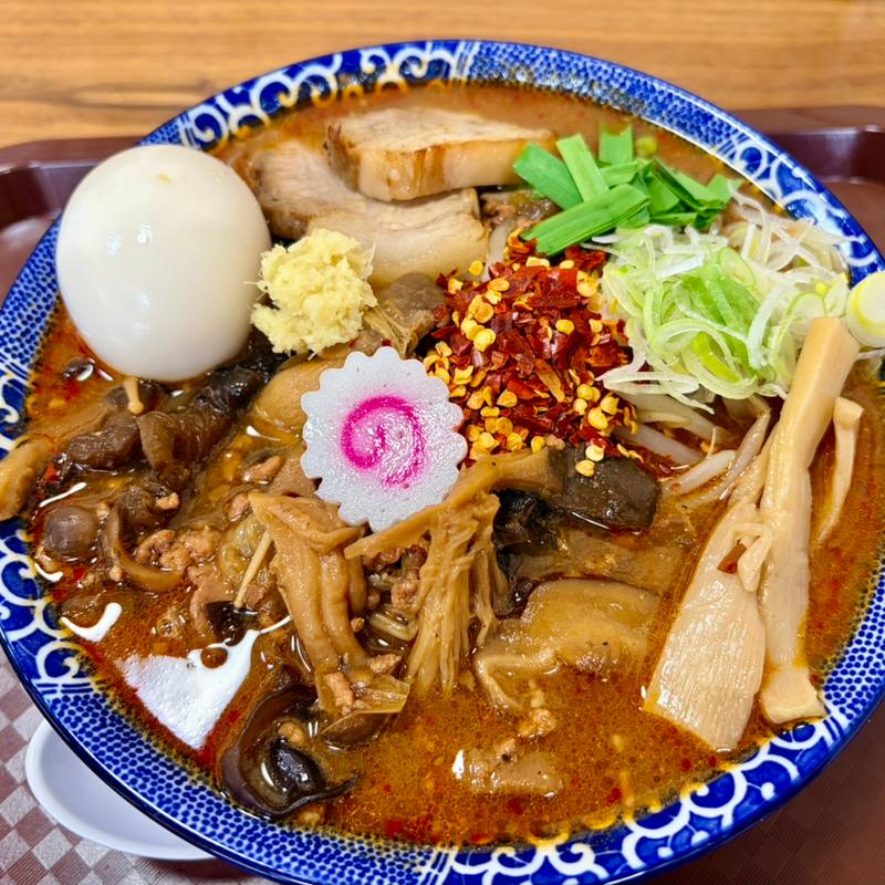 辛い味噌らーめん＋味玉＋チョイ辛(らーめん理庵)