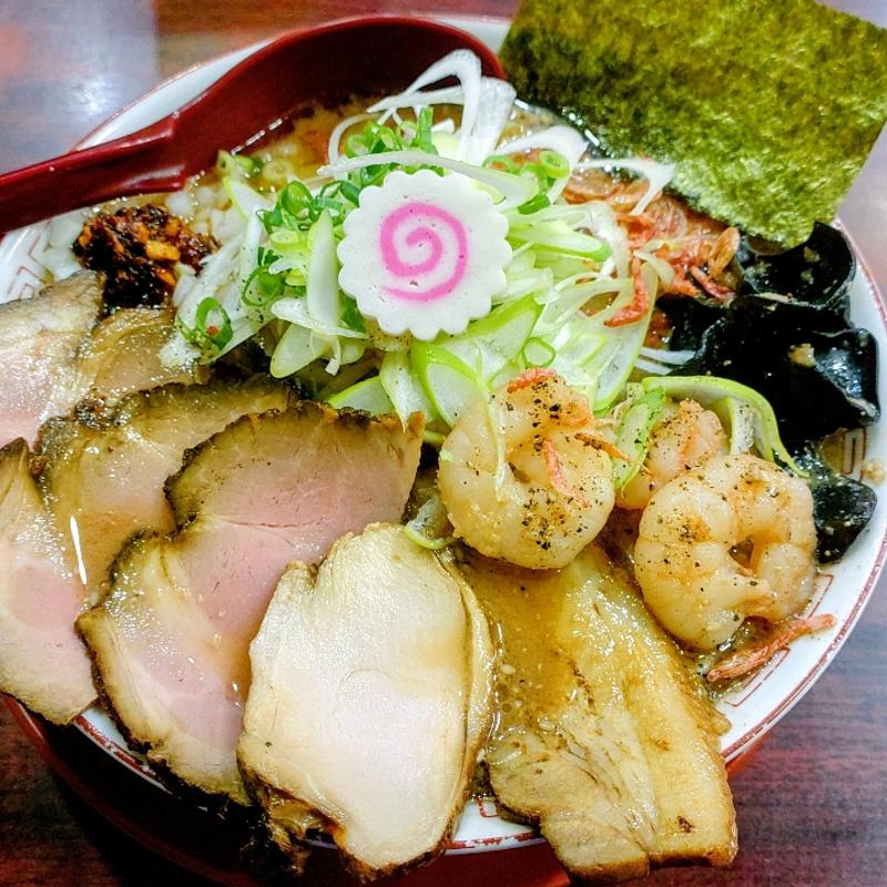 海老味噌ラーメン(亀有中華そば 水しま)