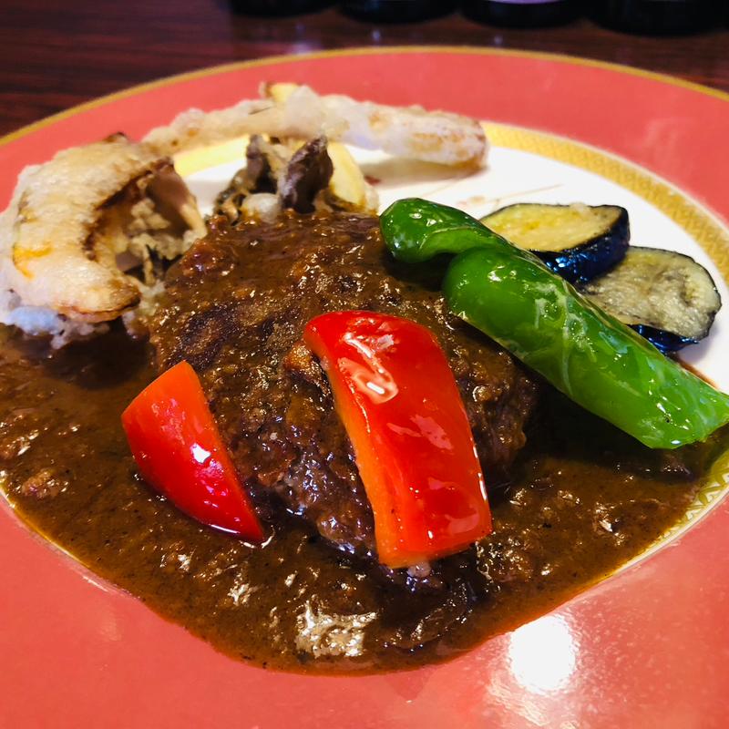 ハンバーグ(ステーキハウス花の木)