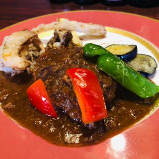 ハンバーグ(ステーキハウス花の木)