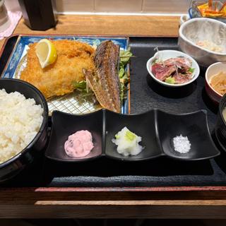 黄金アジフライ定食