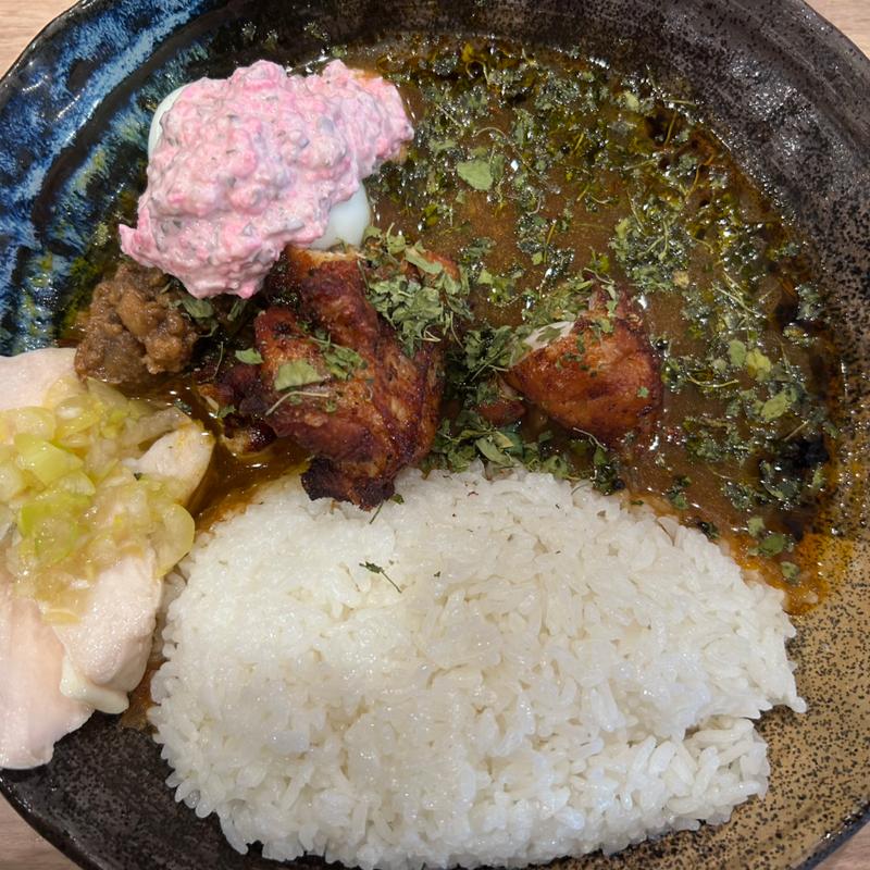 インド風チキンカレー(カレーノトリコ新橋出張所)
