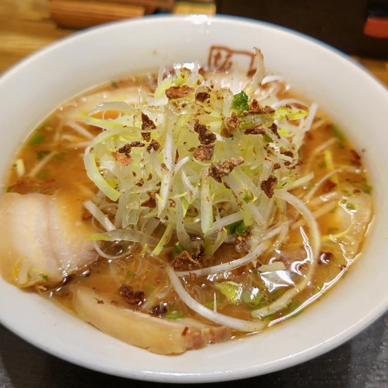 青唐ねぎ味噌ラーメン(喜多方ラーメン 坂内 石川町店)