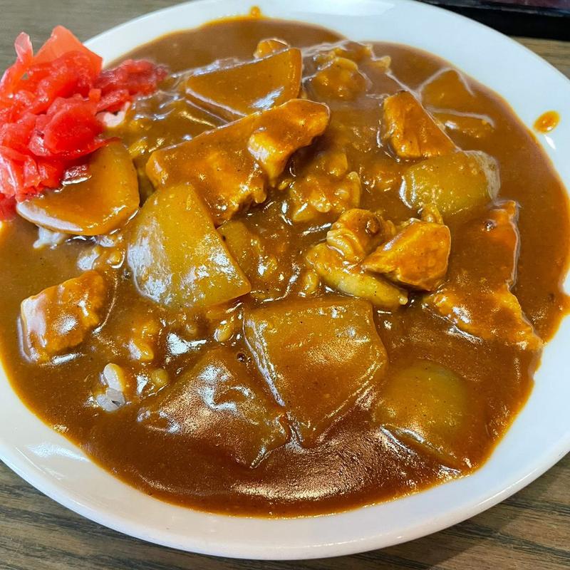 半カレーライス(そば処 水元やぶ)