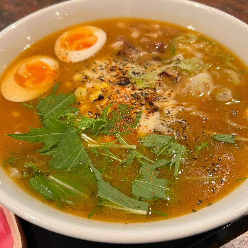 焼きチーズカレーラーメン(らーめん福)