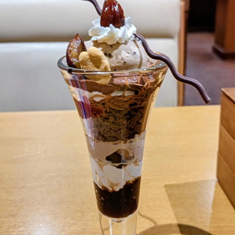 マロンとショコラのパフェ(ココス 横浜港南台店)