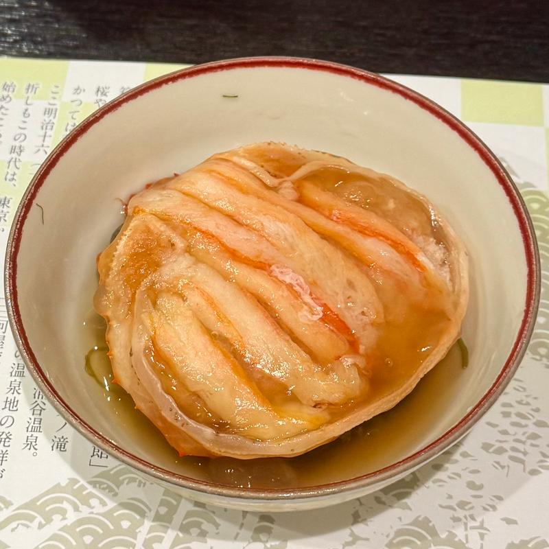 御夕食　蟹の甲羅蒸し(三河屋旅館 )