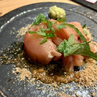 漬けびんちょう鮪のブツ刺し