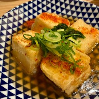あおさ揚げ出し豆腐
