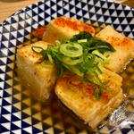 あおさ揚げ出し豆腐(鮨・酒・肴 杉玉 伏見桃山)