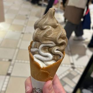 豆乳ほうじ茶ソフトクリーム