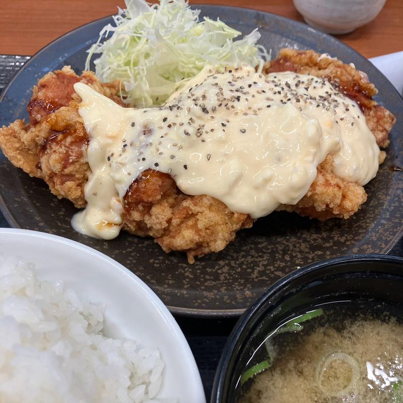 チキン南蛮定食(からやま 多摩永山店)