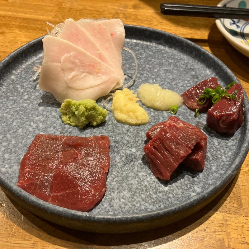 生肉刺し全部盛り(酒肴 北斎)