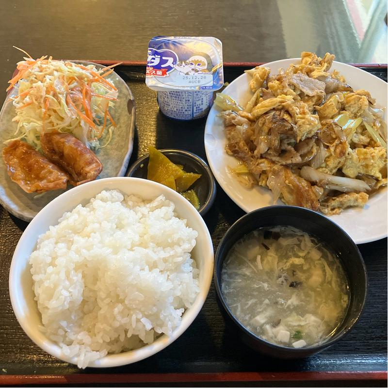 長ネギと玉子と豚肉炒め(楽楽一番)
