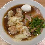 特製ワンタン麺(えび豚骨ラーメン 麺屋 七喜)