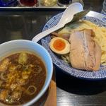 昔懐かしい味　魚介豚骨つけ麺(柳麺まる重)