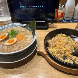 肉そばと炒飯(丸源ラーメン 福山引野店)