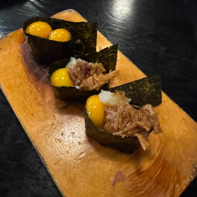 なめ茸うずら軍艦(千成寿司 玉姓町支店 )