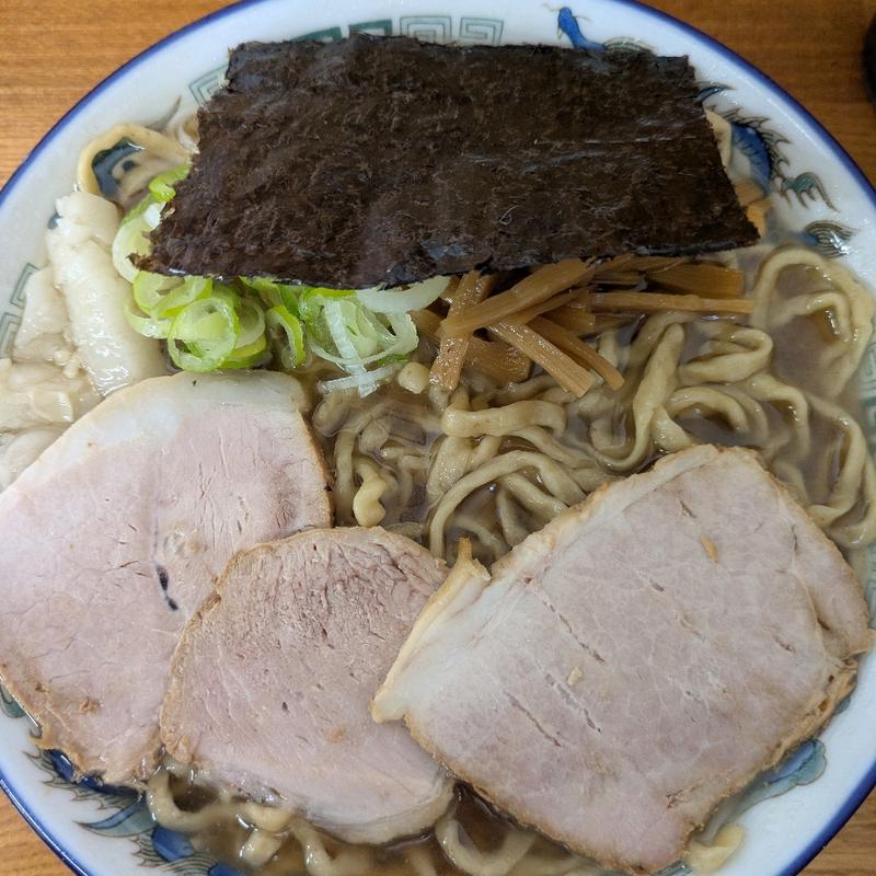 中華そば普通濃口油ぽく(ケンちゃんラーメン 三川店 )