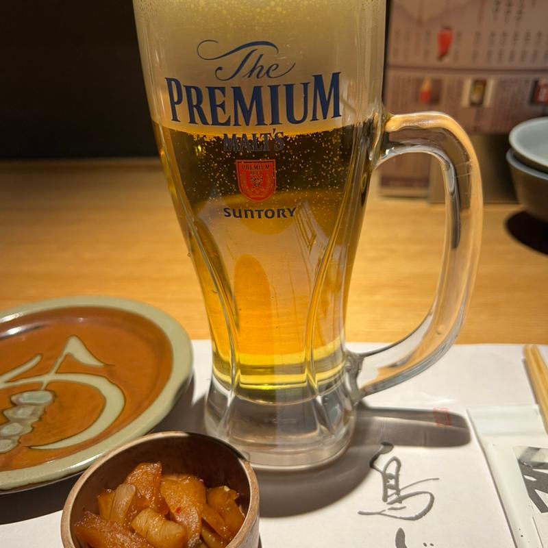 生ビール(鳥ぎん鴨宮店)