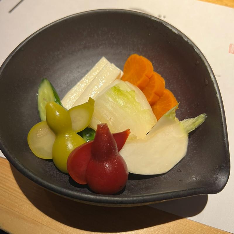 お新香盛り合わせ(鳥ぎん鴨宮店)