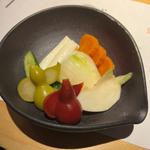 お新香盛り合わせ(鳥ぎん鴨宮店)