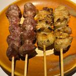 砂肝　ぼんじり串(鳥ぎん鴨宮店)