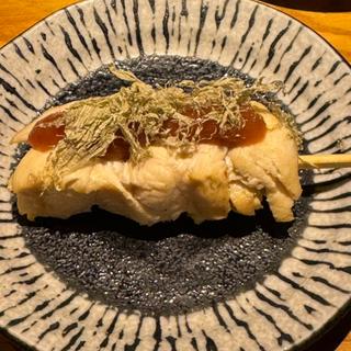 奥三河どり ささみ梅肉(焼き鳥 鳥抱月 （ヤキトリ トリホウゲツ）)