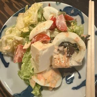 豆腐サラダ