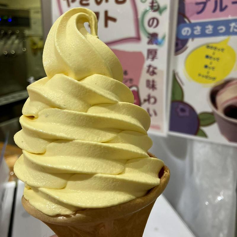 焼き芋ソフトクリーム(いわて銀河プラザ)