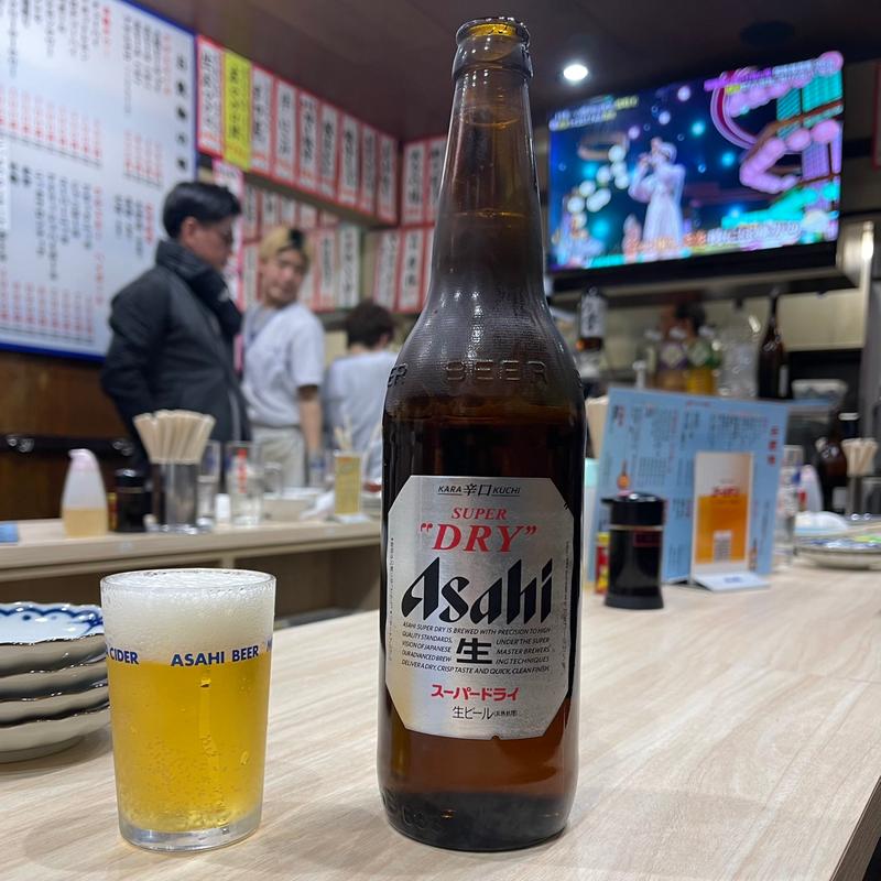 瓶ビール(月島ゴールデン酒場)