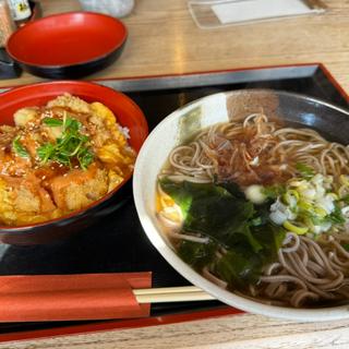 ヒレカツ丼そばセット(山や 一休庵)